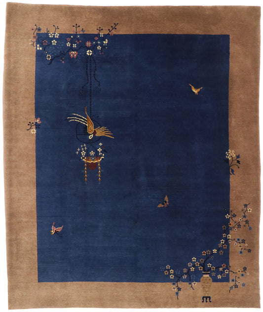8 x 10 Antique Chinese Art Deco Rug 77449