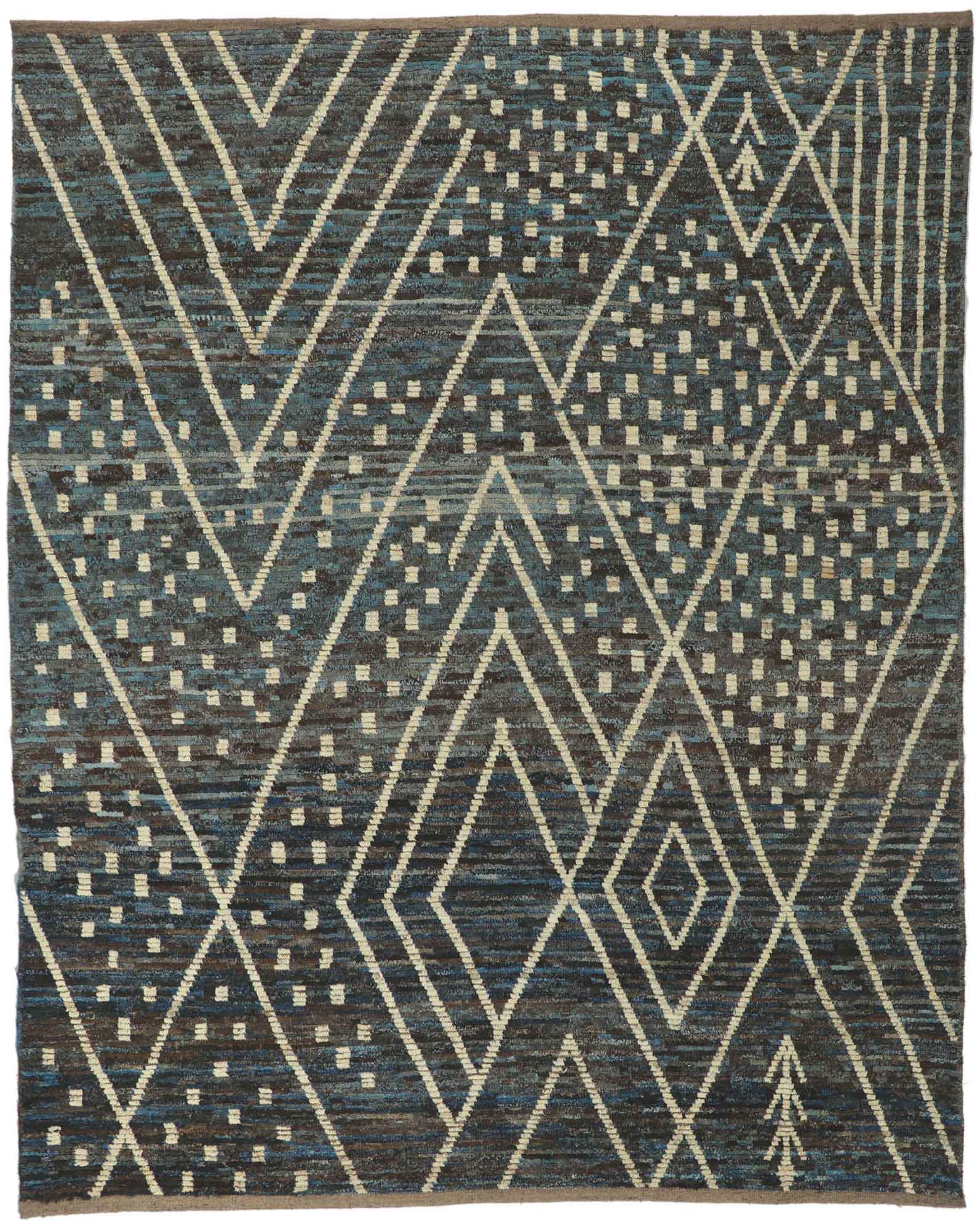 8 x 10 Earth-Tone Moroccan Rug 80796