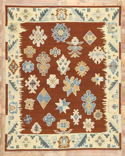 8 x 10 Oushak High-Low Rug 30895