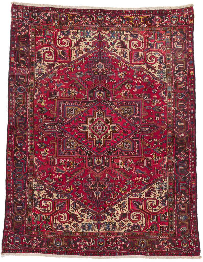8 x 10 Vintage Persian Heriz Rug 76246