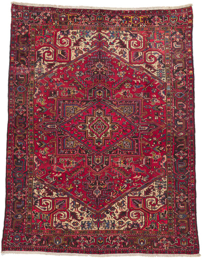 8 x 10 Vintage Persian Heriz Rug 76246