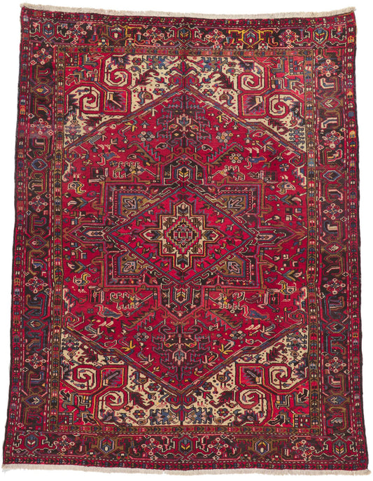 8 x 10 Vintage Persian Heriz Rug 76246