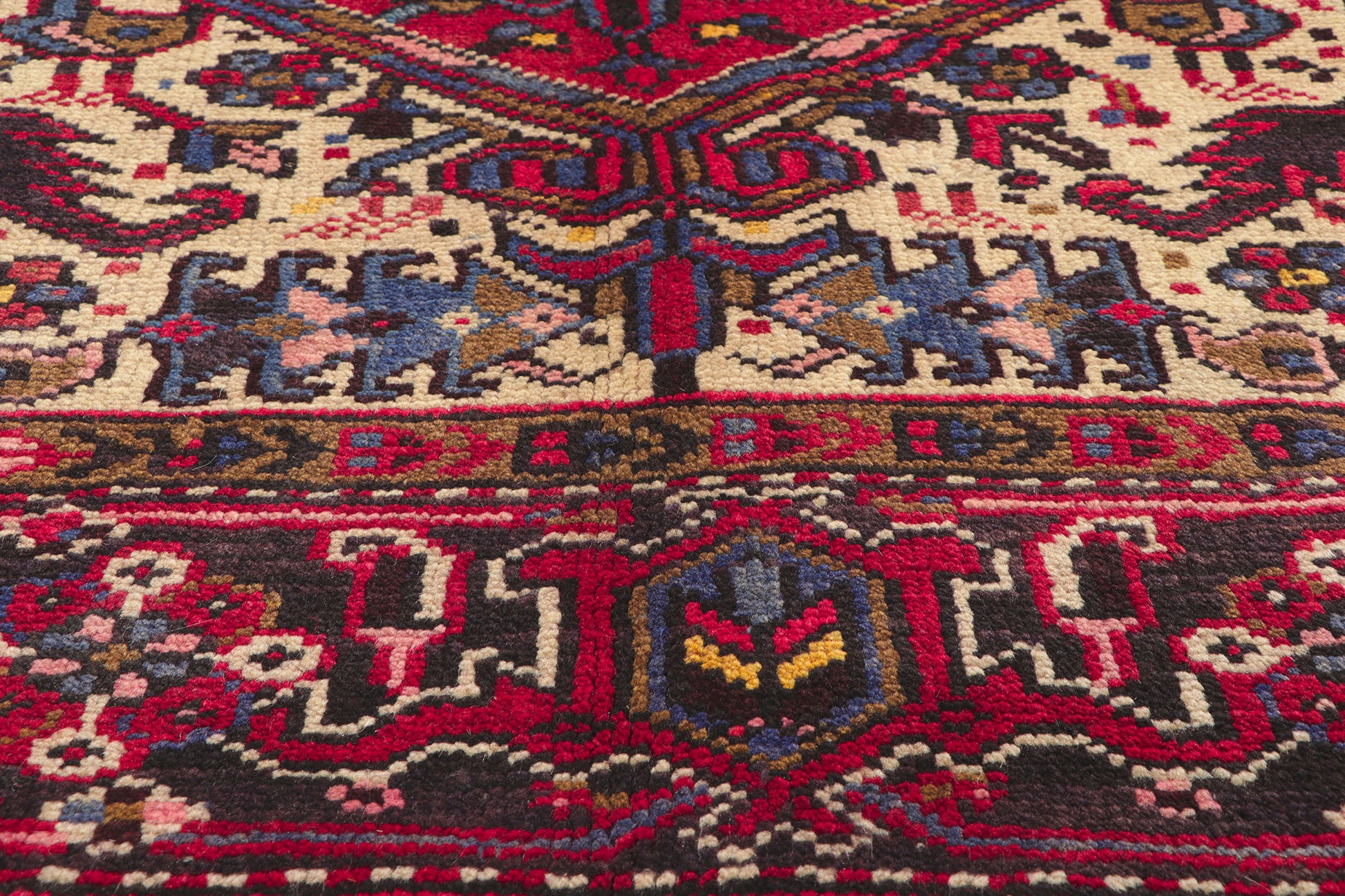 8 x 10 Vintage Persian Heriz Rug 76246