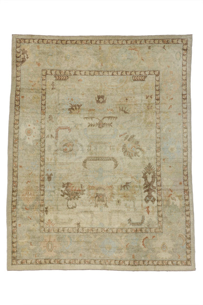8 x 10 Earthy Turkish Oushak Rug 51628