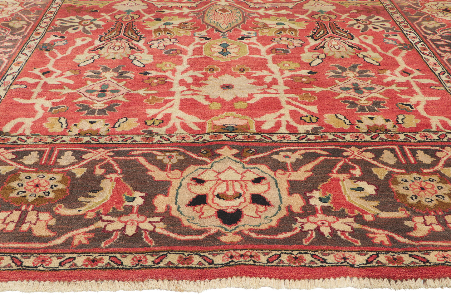 8 x 10 Vintage Indian Mahal Rug 76882