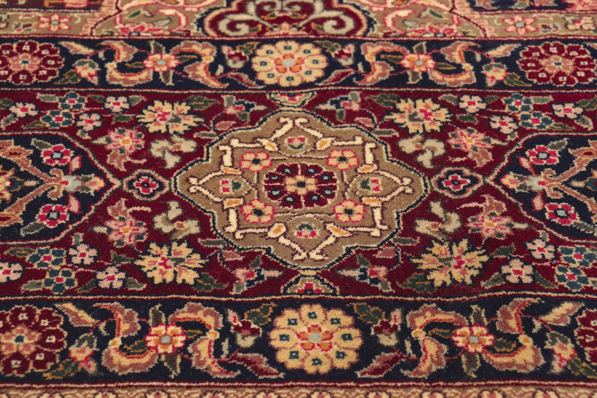 8 x 10 Vintage Pakistan Chaharbagh Rug 76846
