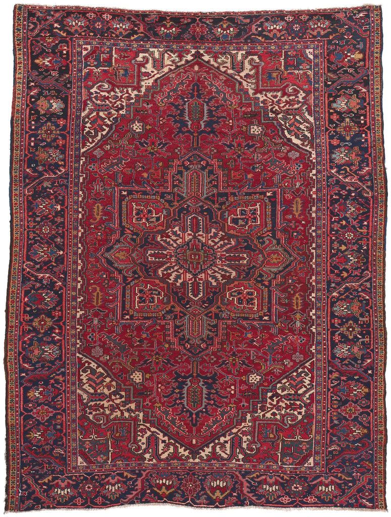 8 x 10 Vintage Persian Heriz Rug 78157