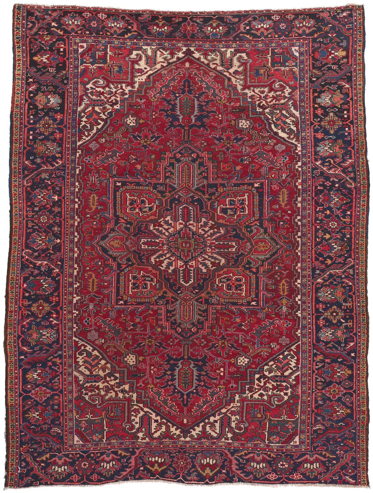 8 x 10 Vintage Persian Heriz Rug 78157