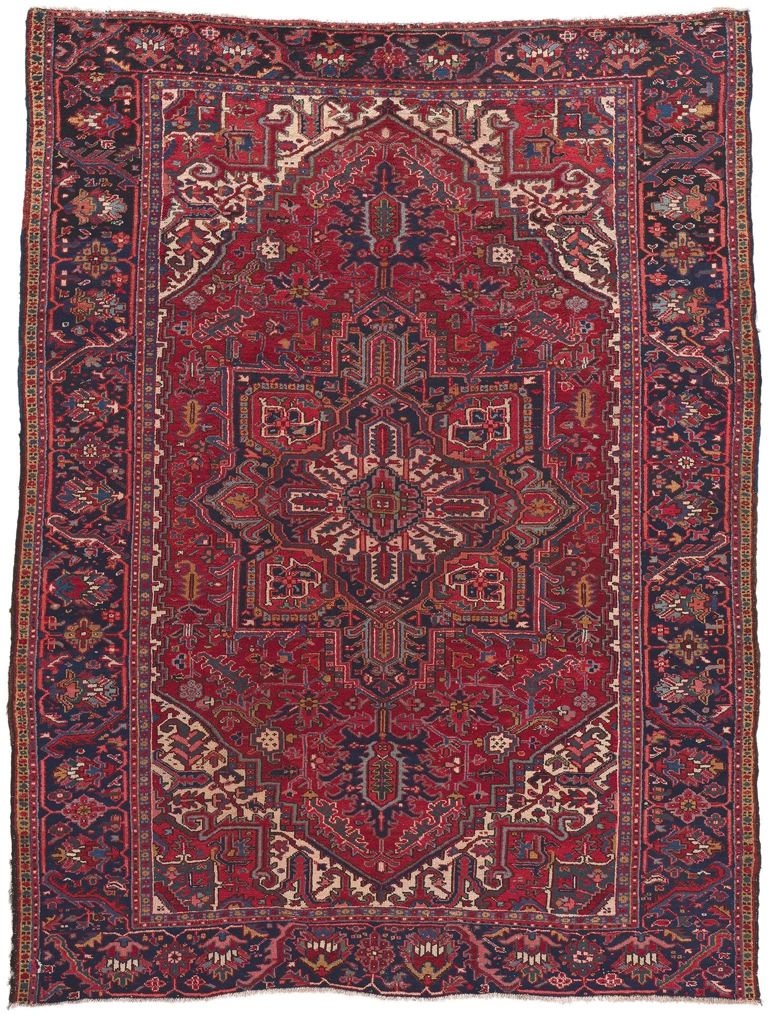8 x 10 Vintage Persian Heriz Rug 78157