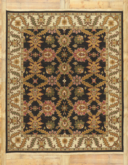 8 x 10 Vintage Indian Rug 74739