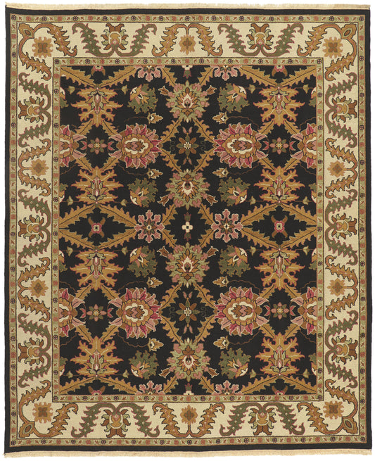 8 x 10 Vintage Indian Rug 74739
