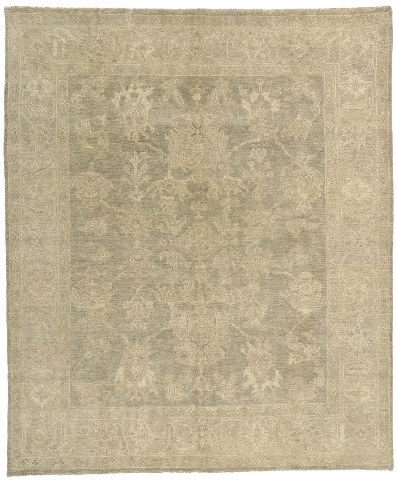 8 x 10 Vintage-Inspired Oushak Rug 30094