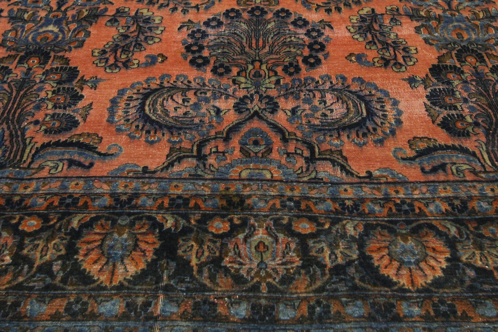 8 x 11 Antique Persian Kashan Rug 71540