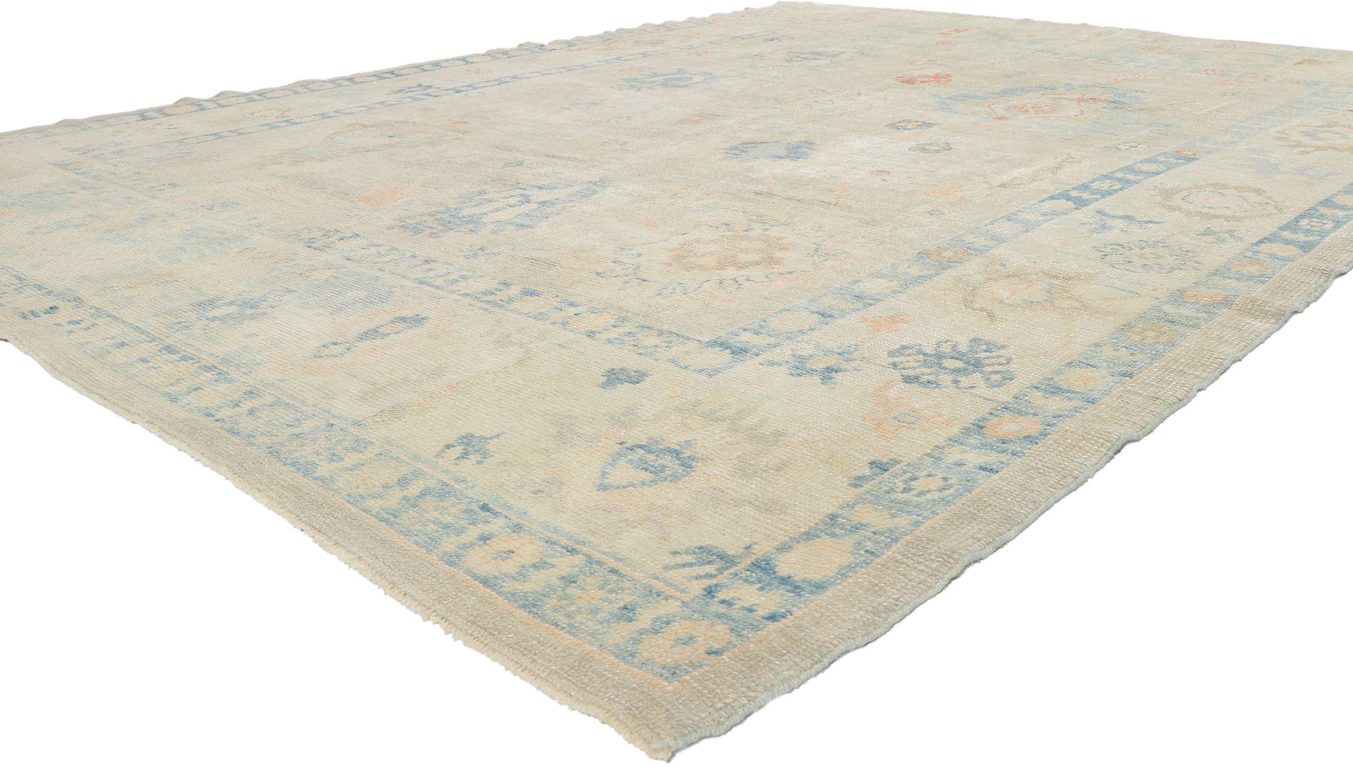 8 x 11 Colorful Turkish Oushak Rug 53802