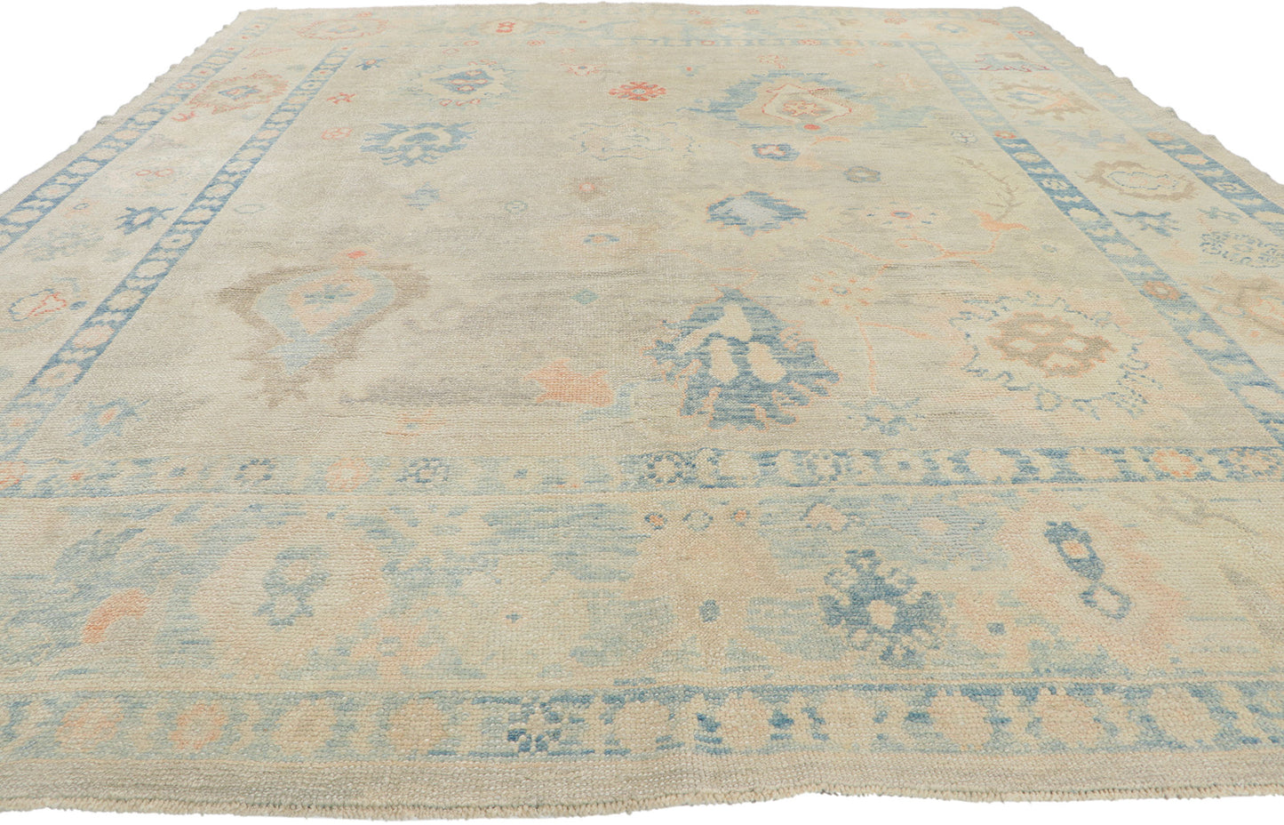8 x 11 Colorful Turkish Oushak Rug 53802