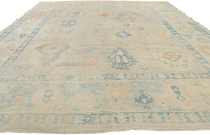 8 x 11 Colorful Turkish Oushak Rug 53802