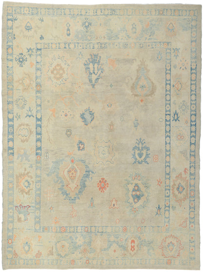 8 x 11 Colorful Turkish Oushak Rug 53802