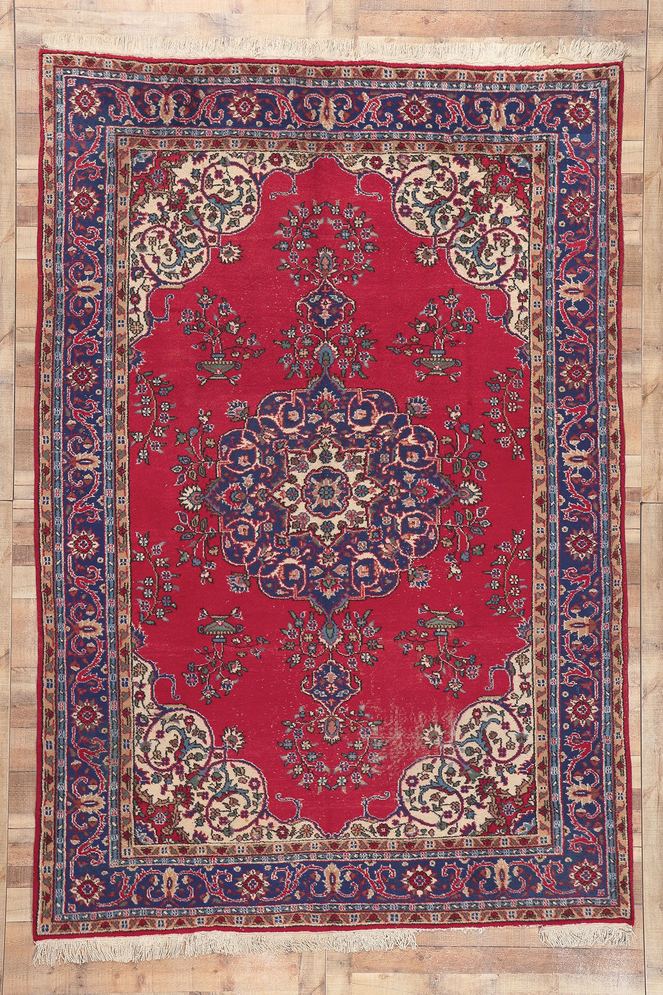 8 x 11 Vintage Turkish Sparta Rug 78140