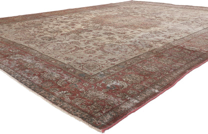 8 x 12 Vintage Persian Tabriz Rug 78585