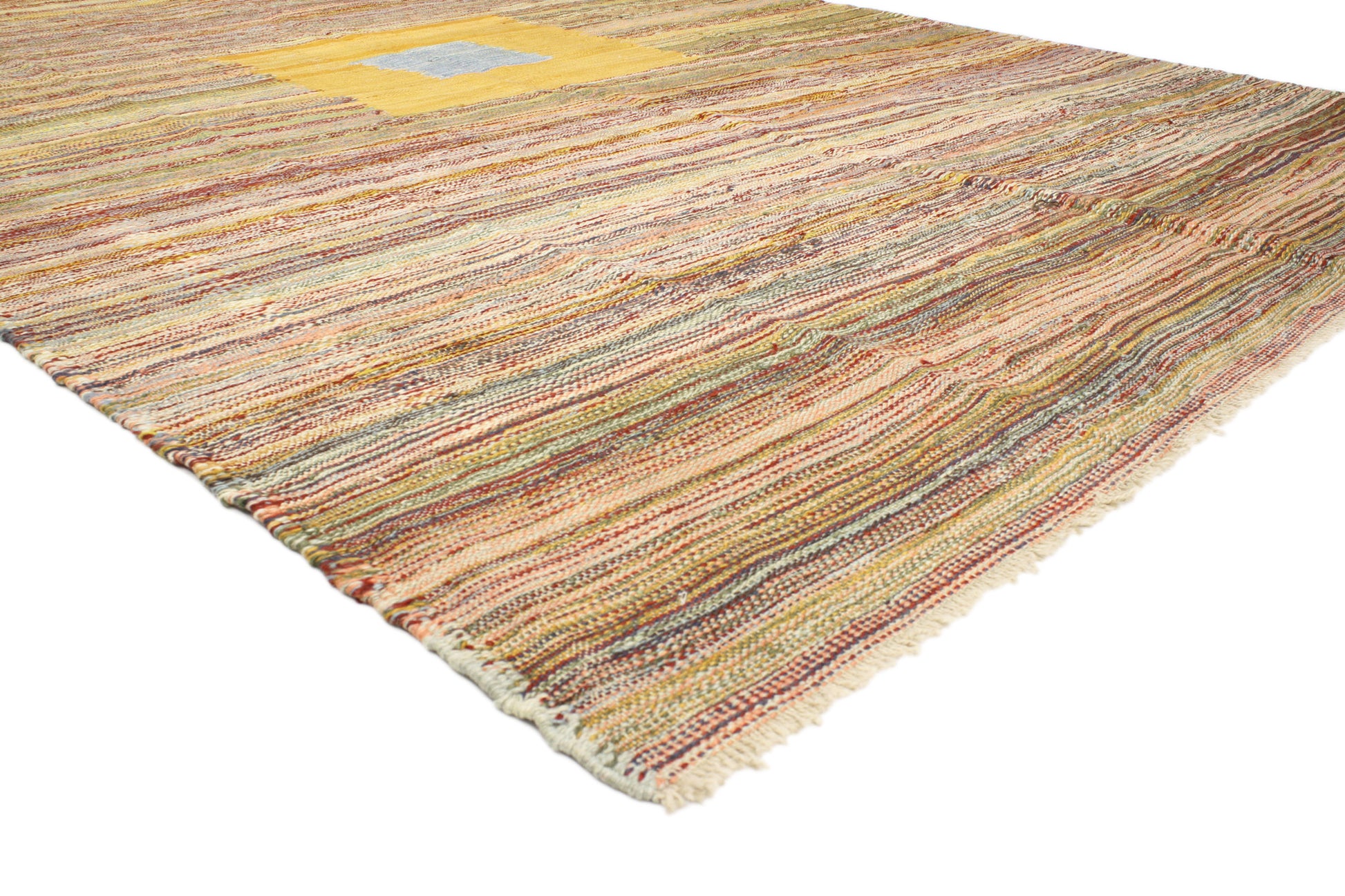 8 x 12 Vintage-Inspired Turkish Kilim Rug 52210