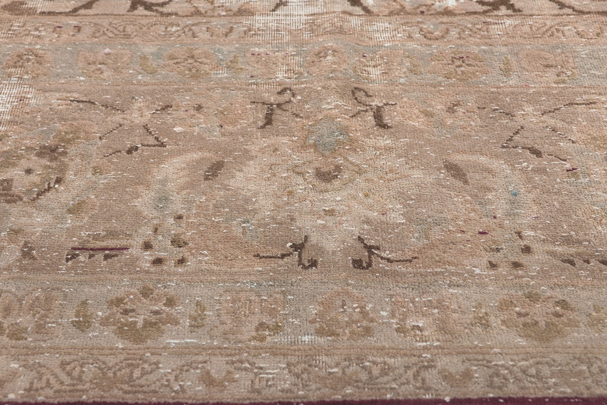 8 x 12 Vintage Persian Kashan Rug 78594