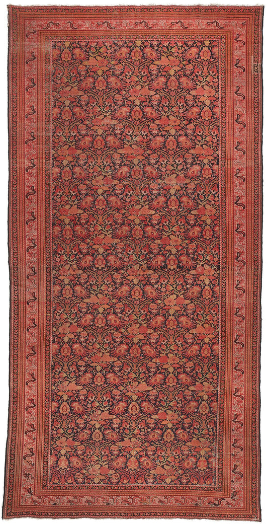 8 x 16 Antique Persian Malayer Rug 78613