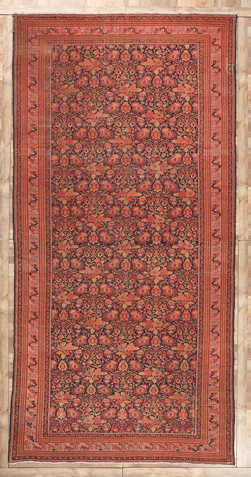 8 x 16 Antique Persian Malayer Rug 78613
