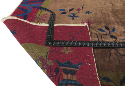 8 x 9 Antique Chinese Art Deco Rug 78303