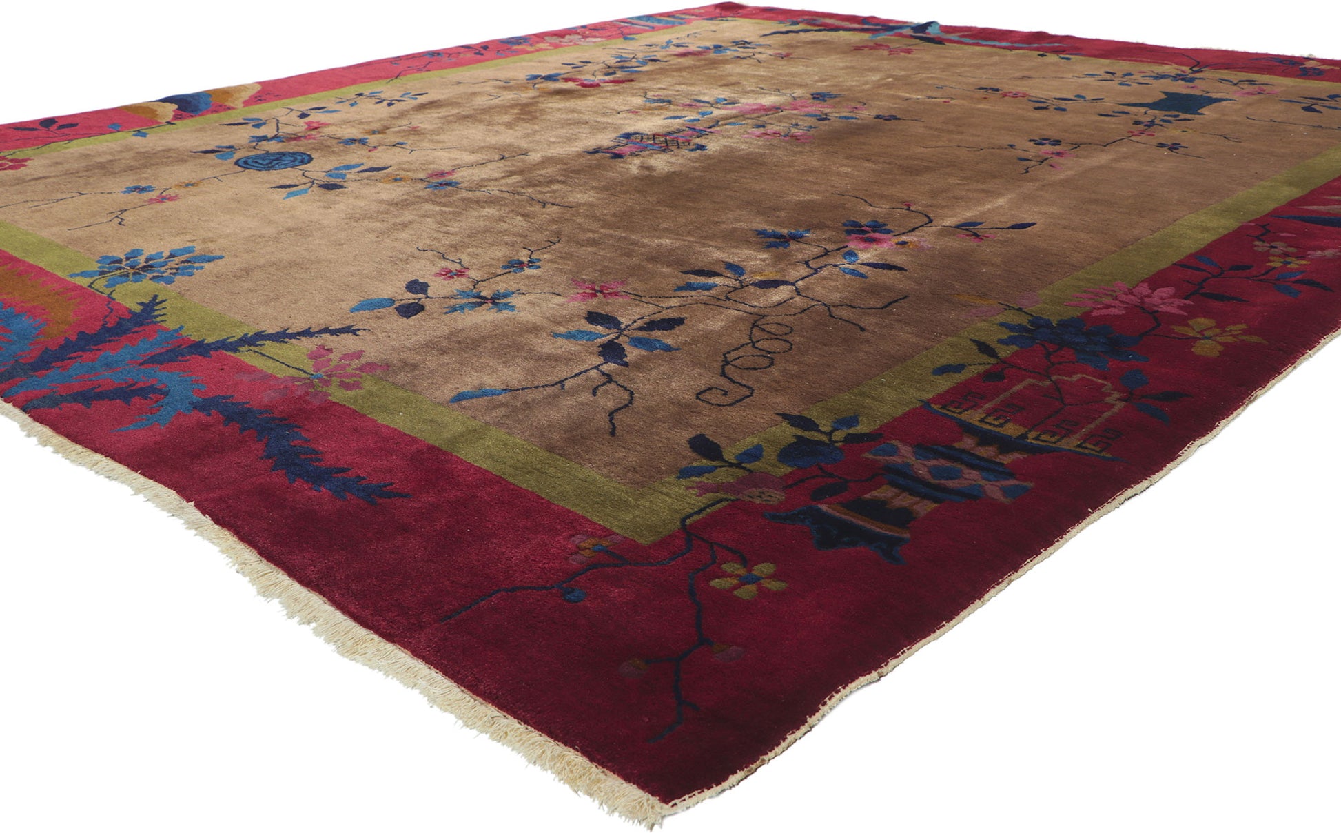 8 x 9 Antique Chinese Art Deco Rug 78303