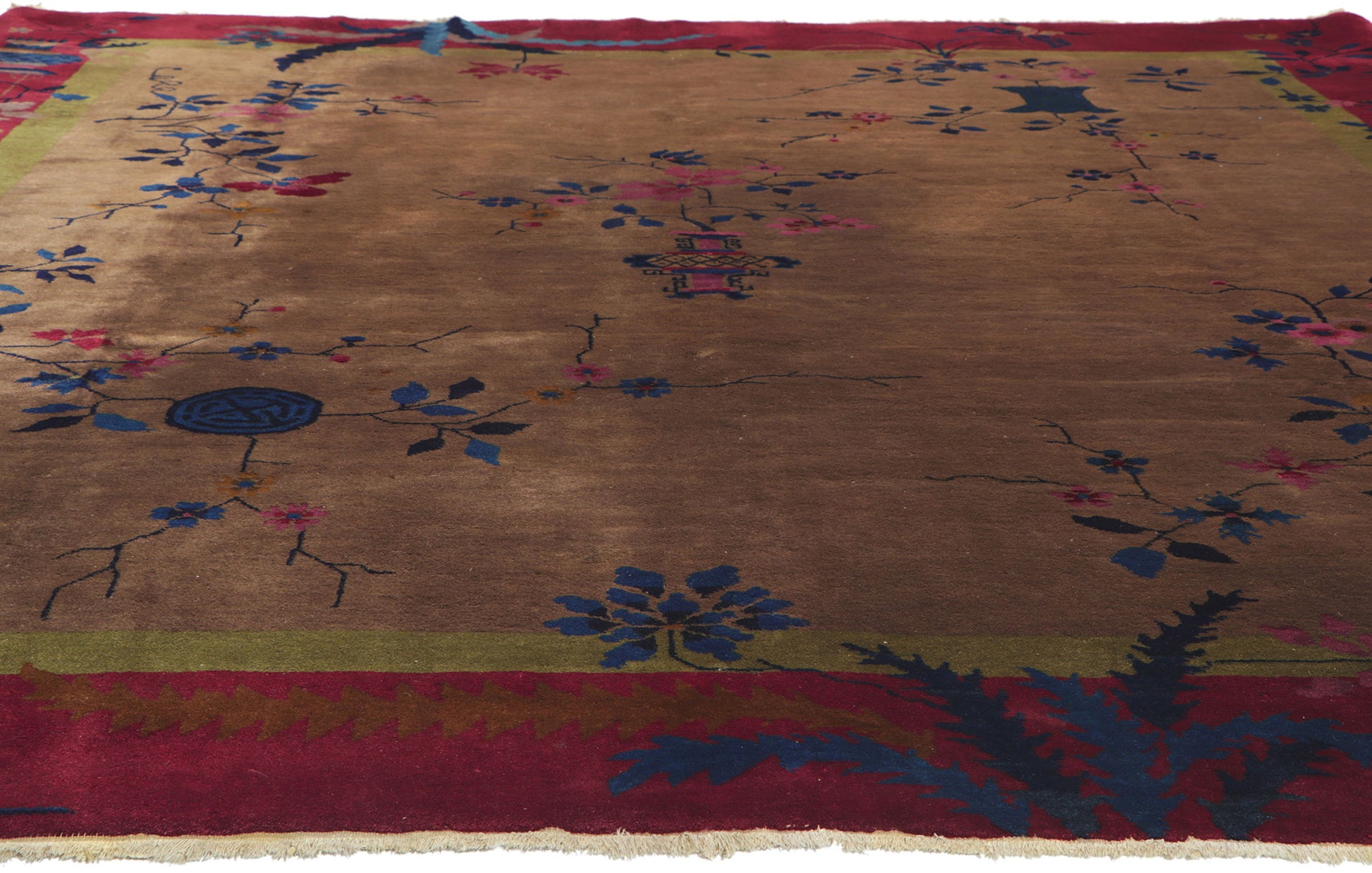 8 x 9 Antique Chinese Art Deco Rug 78303