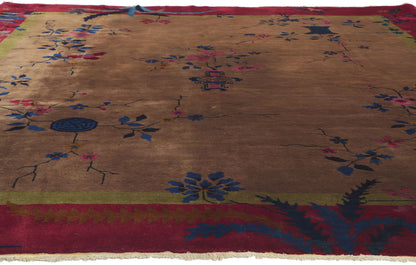 8 x 9 Antique Chinese Art Deco Rug 78303