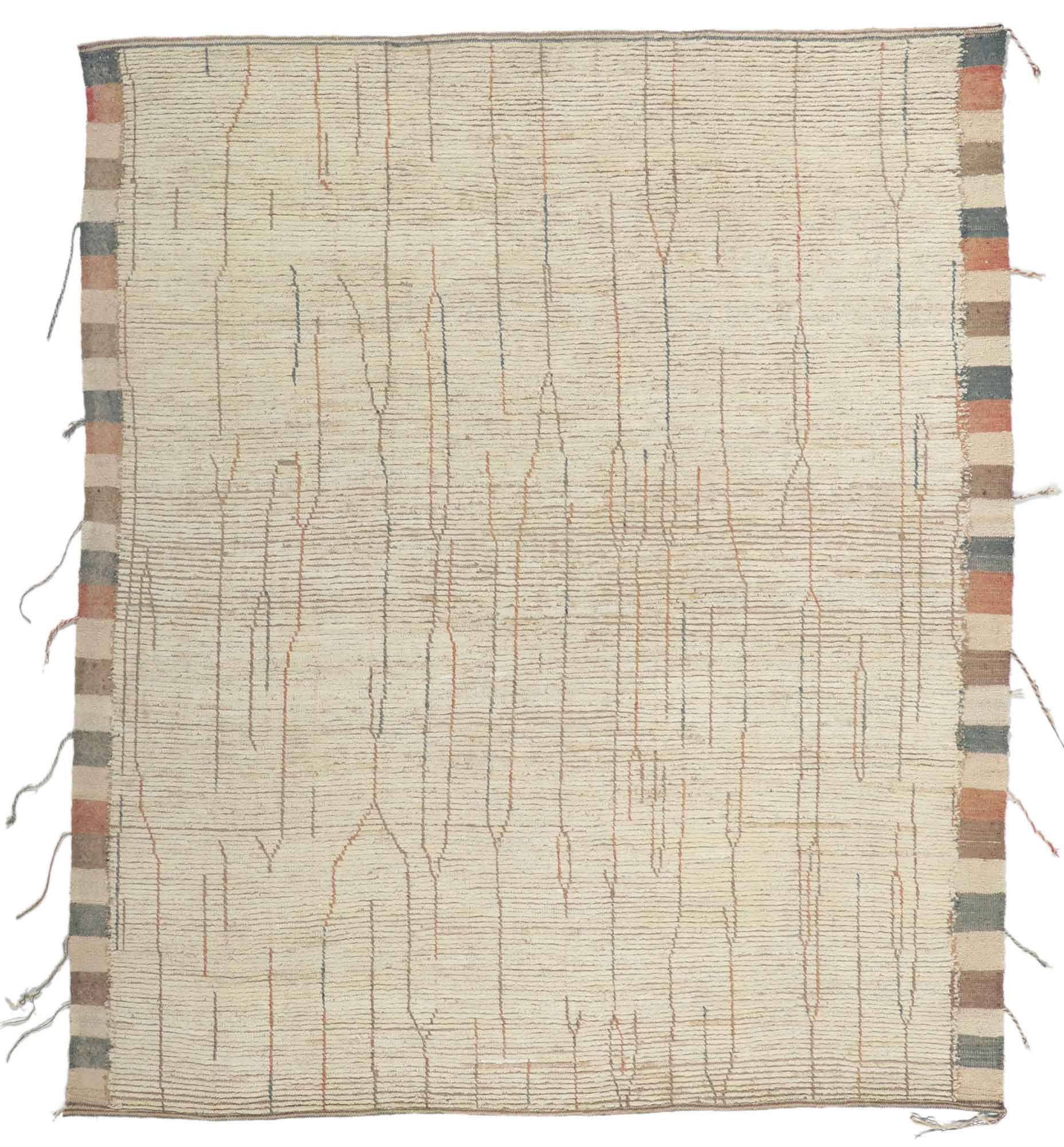 8 x 9 Earth-Tone Moroccan Rug 80792