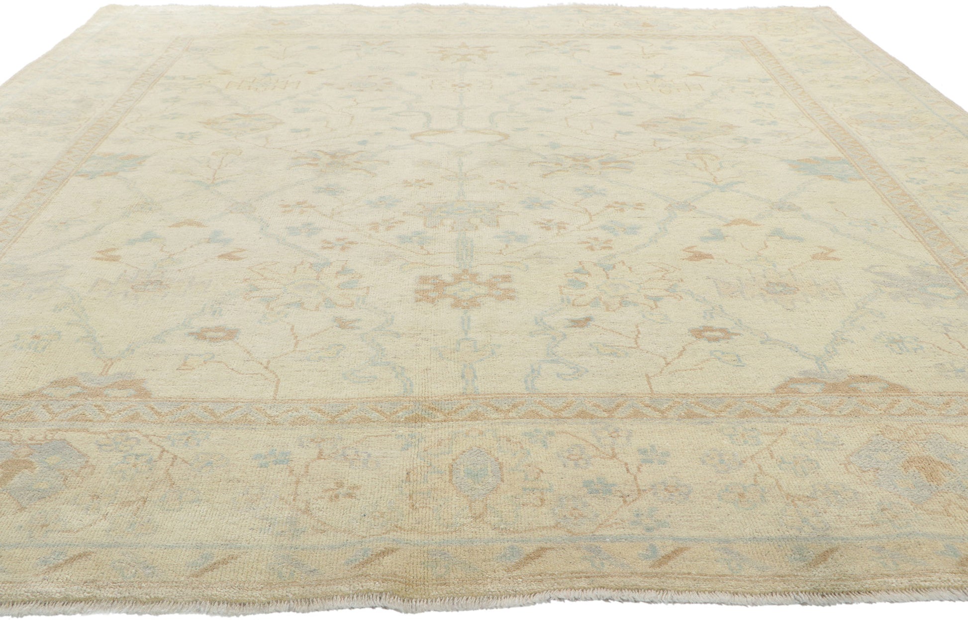 8 x 9 Transitional Oushak Rug 30199