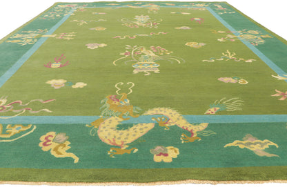 9 x 12 Chinese Art Deco Rug 30923