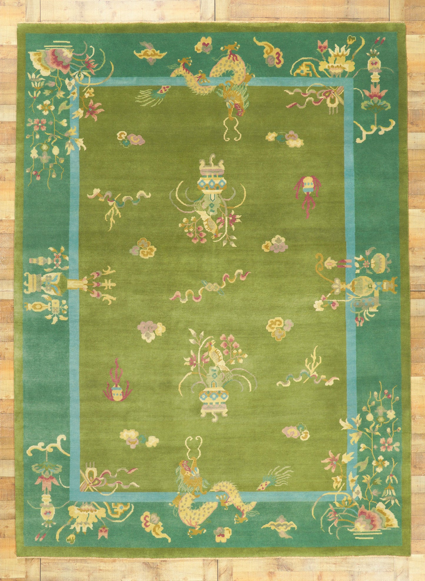 9 x 12 Chinese Art Deco Rug 30923