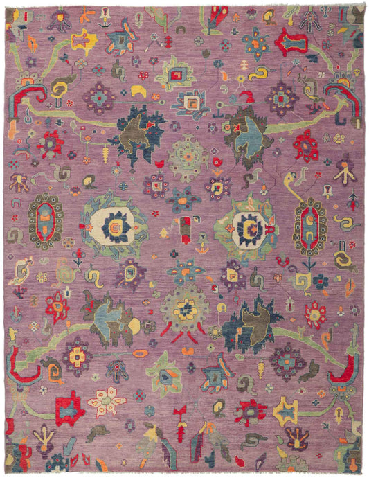 9 x 12 Colorful Oushak Rug 80819