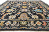 9 x 13 Colorful Black Oushak Rug 80400