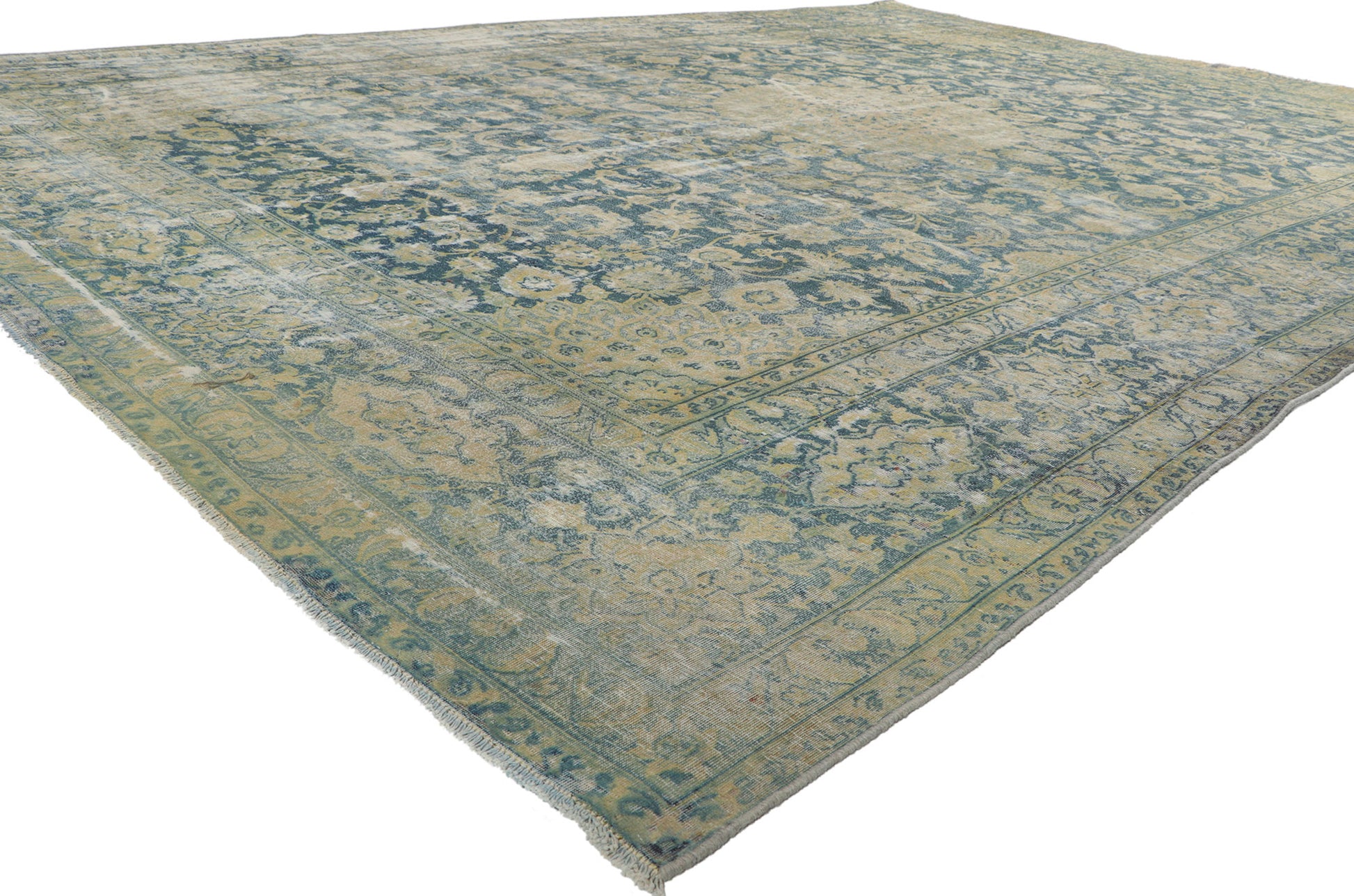 9 x 13 Antique Persian Kerman Rug 76820