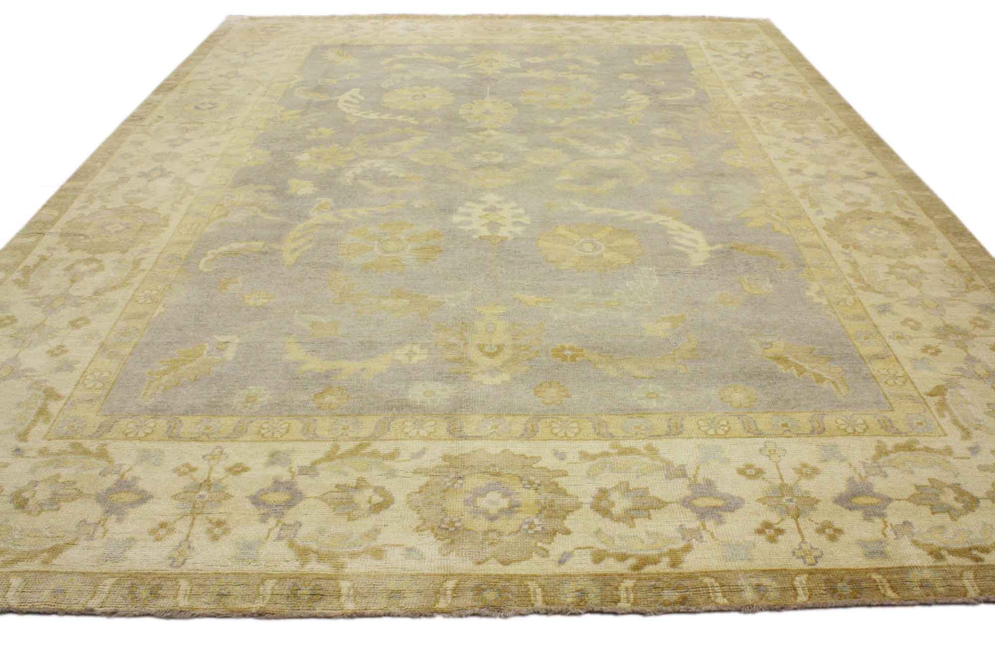 9 x 13 Vintage-Inspired Oushak Rug 30212