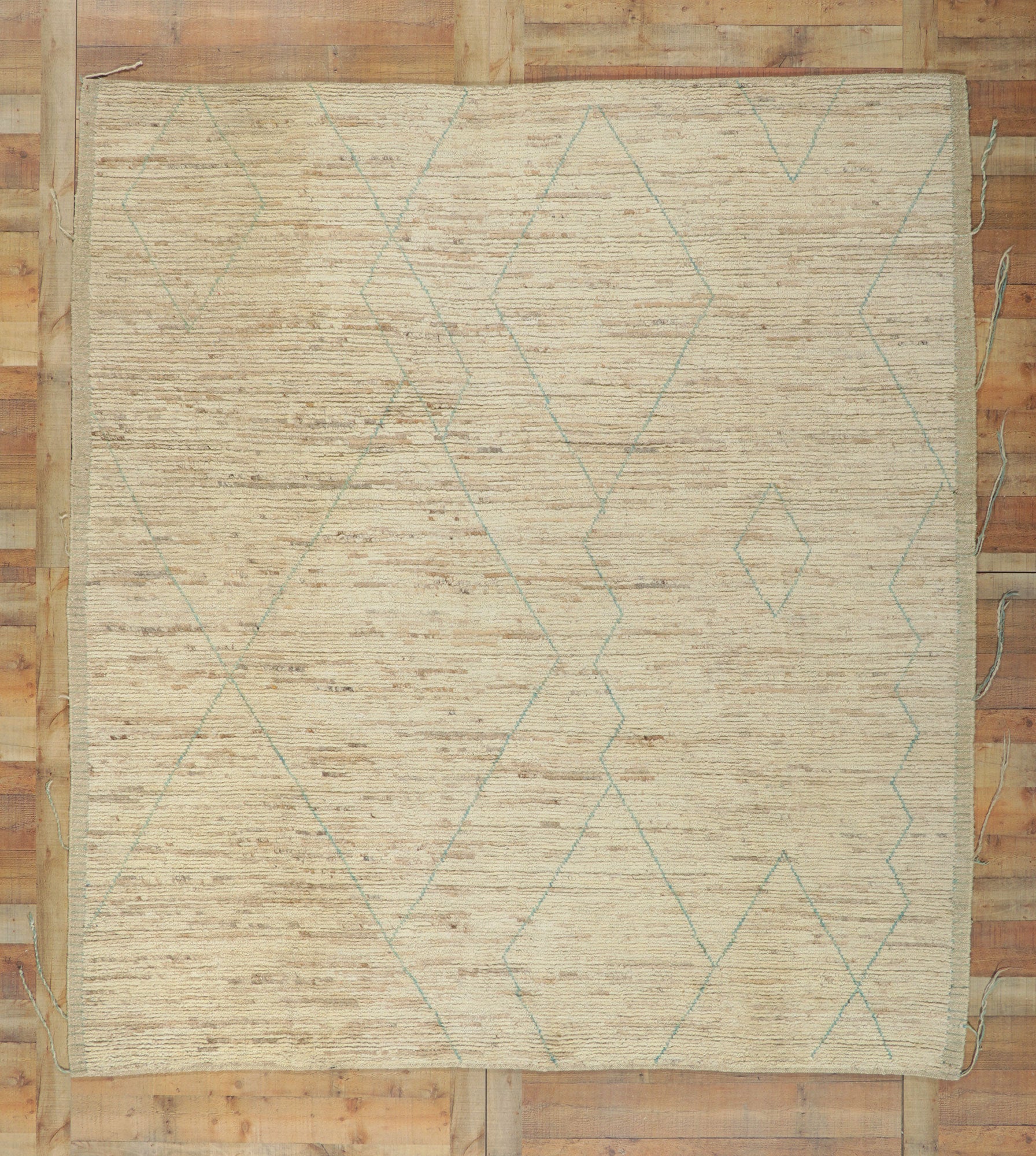 9 x 10 Earth-Tone Moroccan Rug 80794