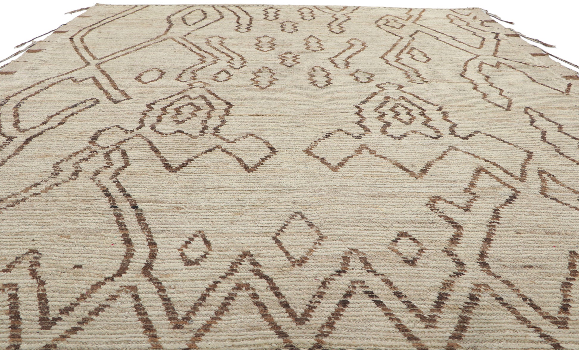 9 x 10 Earth-Tone Moroccan Rug 80797