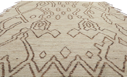 9 x 10 Earth-Tone Moroccan Rug 80797