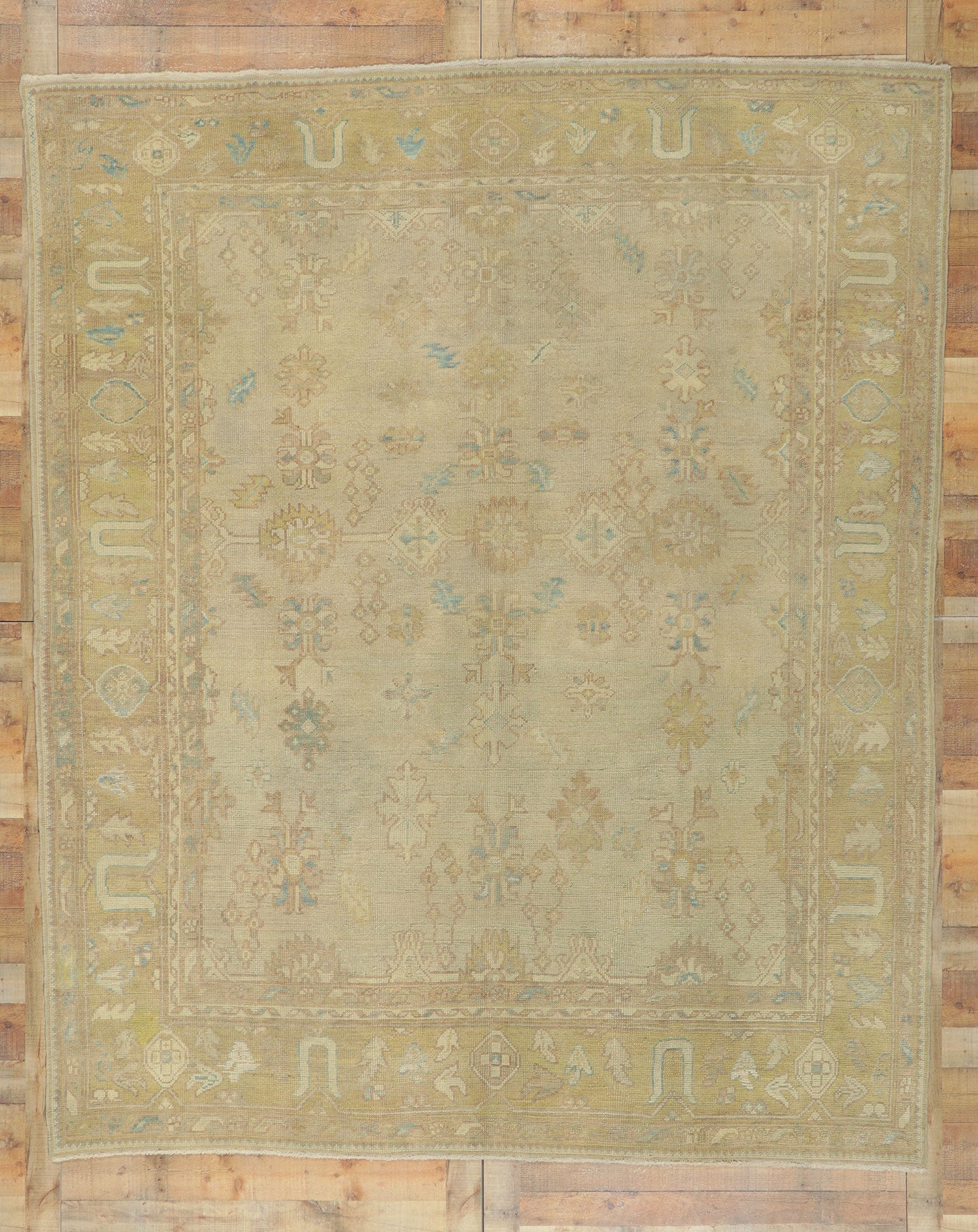 9 x 10 Turkish Oushak Rug 51629