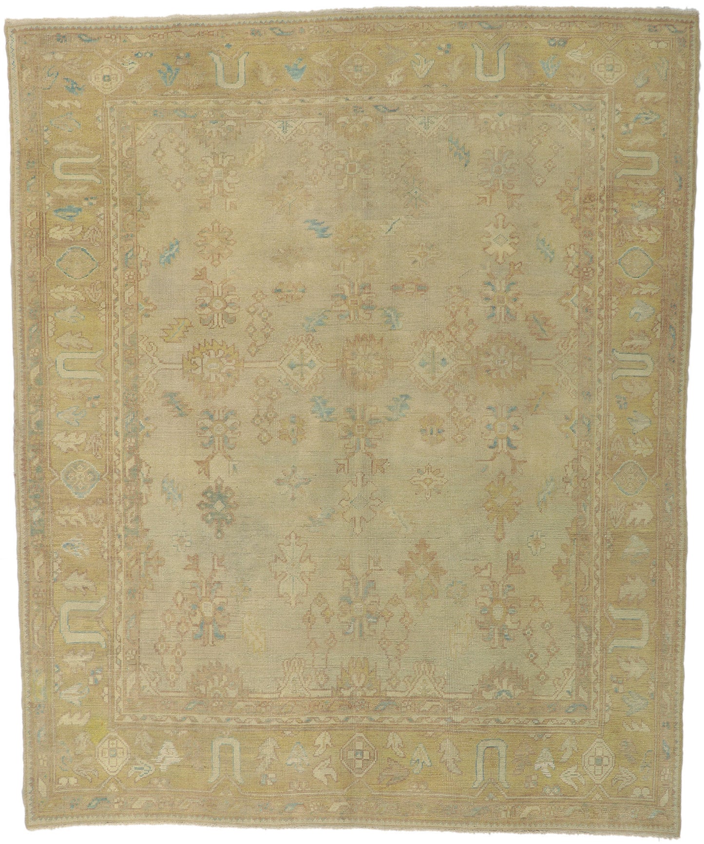 9 x 10 Turkish Oushak Rug 51629