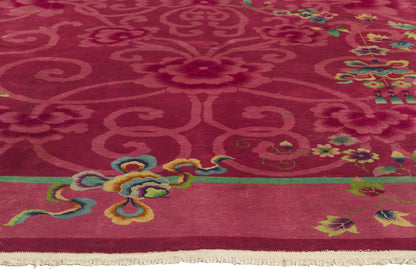 9 x 11 Antique Chinese Art Deco Rug 78318