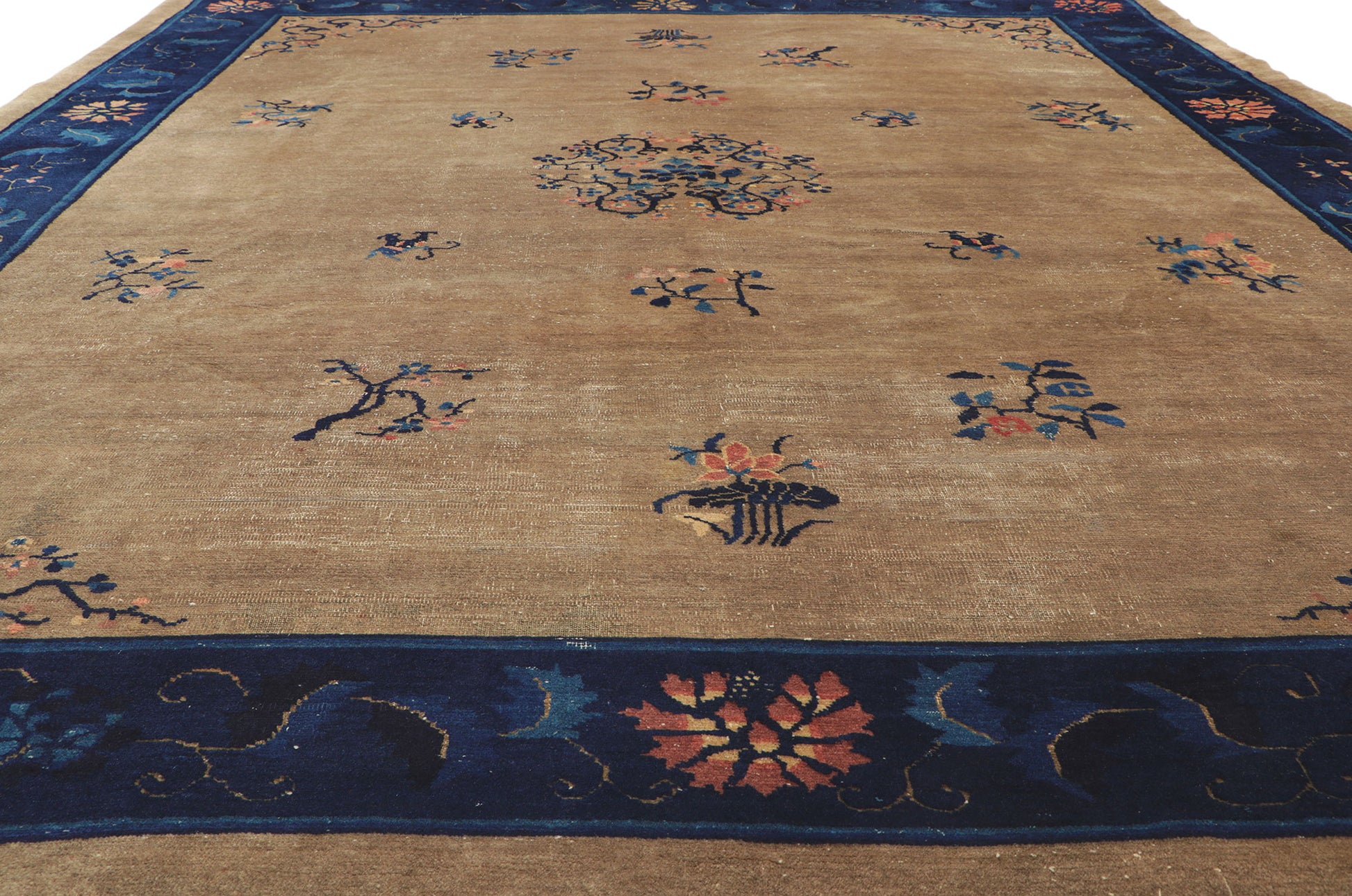 9 x 11 Antique Chinese Peking Rug 78302