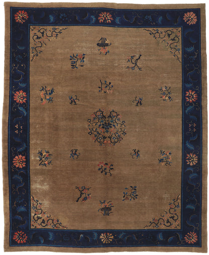 9 x 11 Antique Chinese Peking Rug 78302