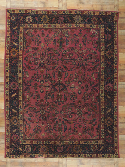 9 x 11 Antique Pink Persian Mahal Rug 71419