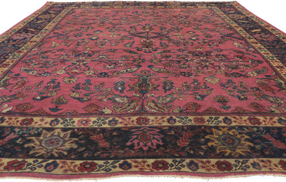 9 x 11 Antique Pink Persian Mahal Rug 71419