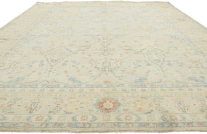 9 x 11 Vintage-Inspired Oushak Rug 80945